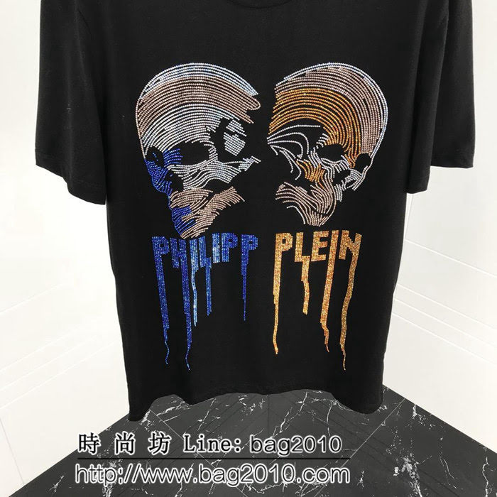pp 19ss早春 燙鑽短袖 大幅度進口奧鑽燙鑽工藝 定制絲光棉 工藝細節完美 ydi2543